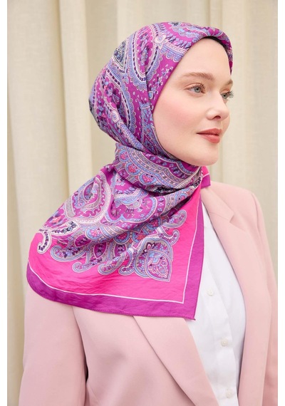 Silk Home Velora Eşarp Ethnic Violet 90x90 Çok Renkli