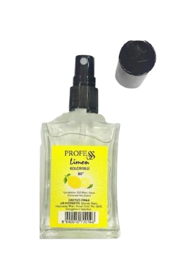 Profess 80 Derece Limon Kolonyası Sprey Cam Şişe 100 ML