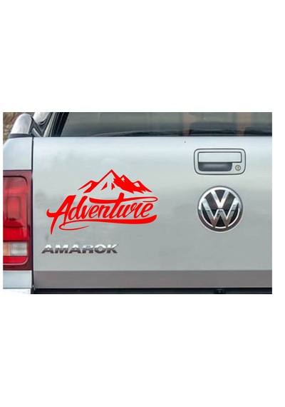 Adventure Sticker - Dağ Kamp 4x4 Off Road Pickup Sticker - Araba Oto Motosiklet Karavan Sticker - 00007 12X7 Cm