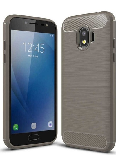 Samsung Uyumlu Galaxy J2 Pro 2018 Kılıf Zore Room Silikon Kapak Gri