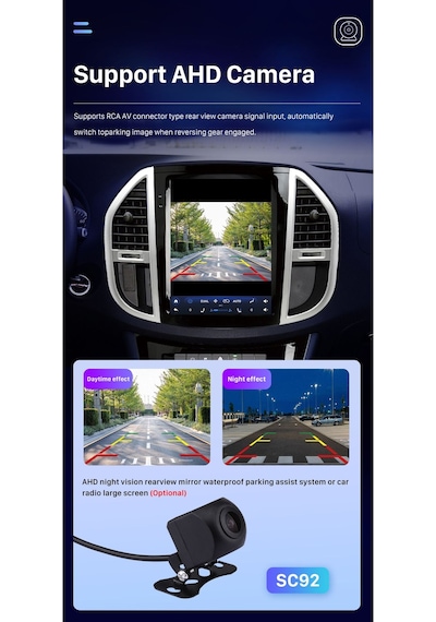 Mercedes Vito W447 2014-2021 Uyumlu Multi Medya Navi Gasyon Usb Kamera Carplayer 4 Ram