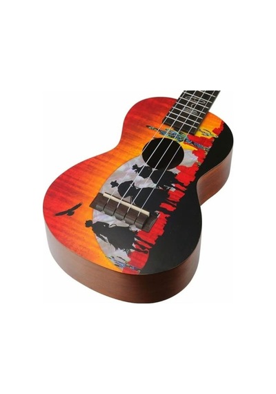 Mahalo Ma2ww Artist Elite Series Concert Ukulele Wild West
