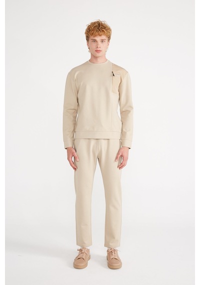 Jepublic Erkek Sweatshirt-j232406 Bej