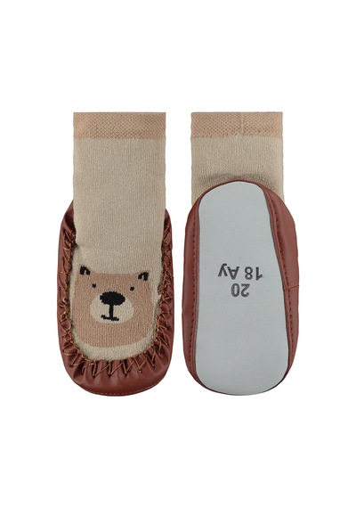 Civil Baby Bear Bebek Erkek Havlu Çarık Çorap 12-36 Ay Standart