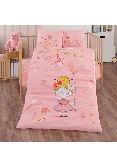 Clasy Pamuk Ranforce Bebek Nevresim Takımı Pretty Pembe
