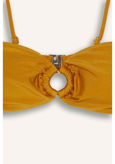 Defacto Regular Fıt Likralı Sarı Bikini Üstü G5291ax26smyl312 Sarı-yl312