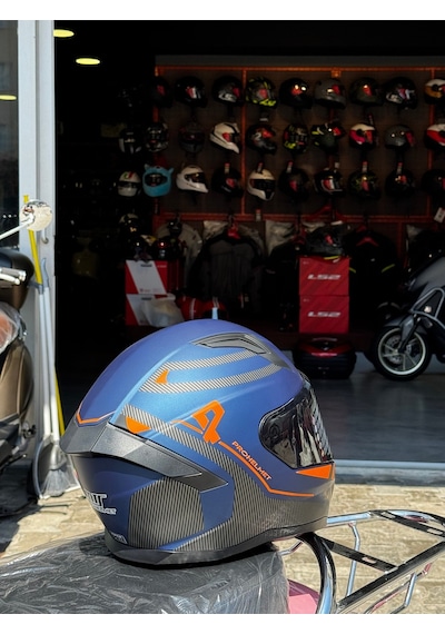 Mts Fullface Kask Ece2206 Sertifikalı Güneş Vizörlü Açık Beyaz