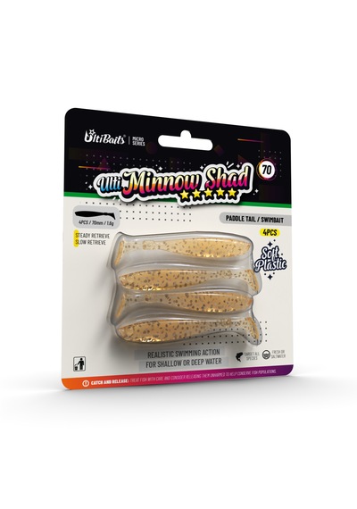 Ulti Baits Minnow Shad Silikon Balık 70mm 1,6gr 4 Adet, Ub-c10