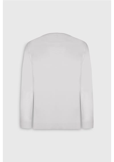 AC&Co / Altınyıldız Classics Erkek Ekru Standart Fit Normal Kesim Bisiklet Yaka Triko  Kazak Ekru