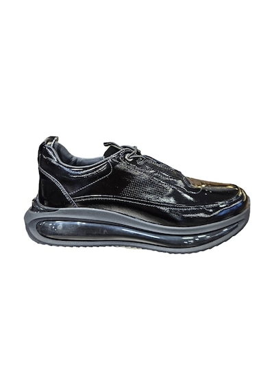 Marcomen Lastik Bağcıklı Nokta Lazer Baskılı Köpük Taban Erkek Sneaker Ayakkabı 22053 Siyah Rugan Marcomen Lastik Bağcıklı Nokta Lazer Baskılı Köpük Taban Erkek Sneaker Ayakkabı 22053 Siyah Rugan