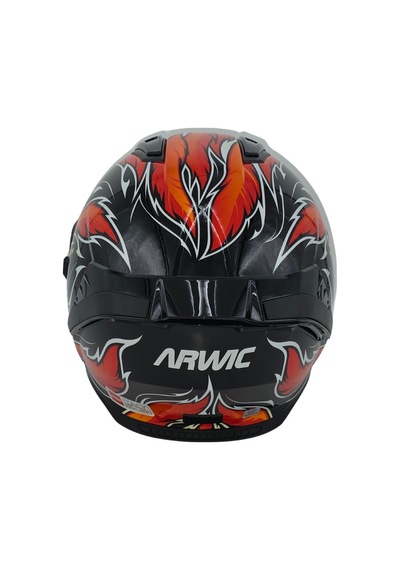 Arwic Çocuk Fullface Motosiklet Kaskı Ar931 Blaze Güneş Vizörlü Ece-r 22.06 Siyah