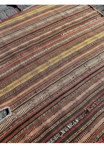 El Dokuması Kilim Kapılık 90 x 110 Yün Eski Özbek Tekkesi Kapılığı