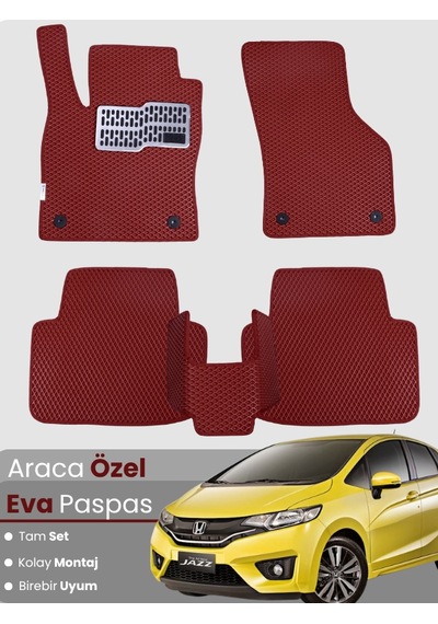 Honda Jazz Hatchback 2012-2014 Uyumlu Eva Paspas Tam Set Araca Özel,kolay Montaj 735