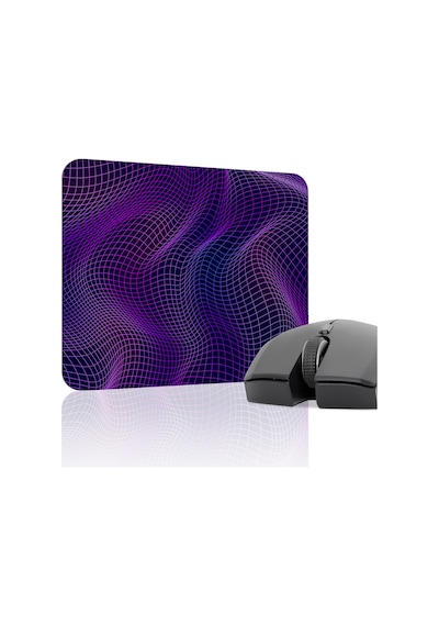 Vaporwave Grid Kaymaz Dikişli Kauçuk Oyuncu Mousepad V3 - 22x18 Gaming Mouse Pad Fare Altlığı