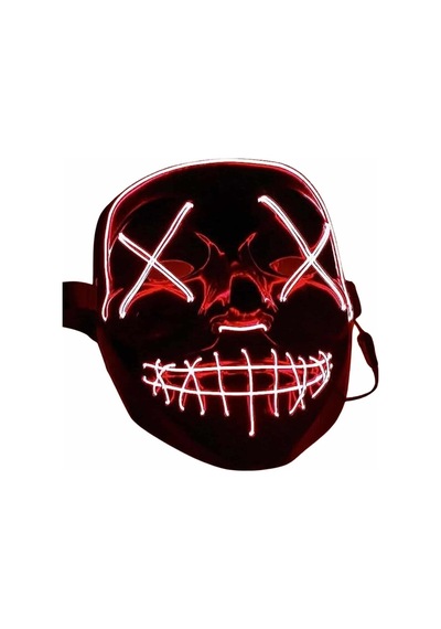 Işıklı Led Maske Parti Eğlence Maskesi Hallowen Neon Maske Mh-hs3519-4983