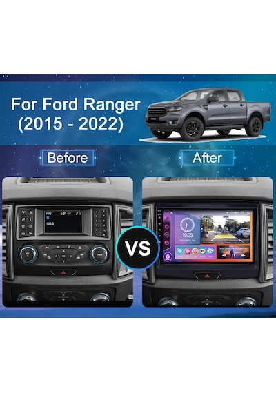 Ford Ranger 2012-2022 Android Multimedya 2/32gb Carplay 9 İnc Hd