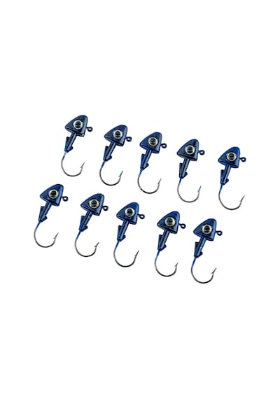 Jighead - Zoka - Kurşunlu Olta İğnesi - Xh-a 07 - Mavi - 8 Gr - 10 Adet