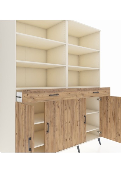 Kronos Gardrop 10 Raflı 2 Çekmeceli 4 Kapaklı 176x59x221 Aytaşı-çam Çam Kronos Gardrop 10 Raflı 2 Çekmeceli 4 Kapaklı 176x59x221 Aytaşı-çam Çam