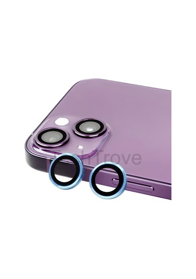 Apple İphone 14 Kamera Lens Koruyucu Parmak İzi Bırakmayan A+ Kalite Mavi