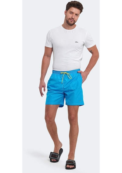 Slazenger RENO Erkek Cepli Deniz Şortu Turkuaz Mayo