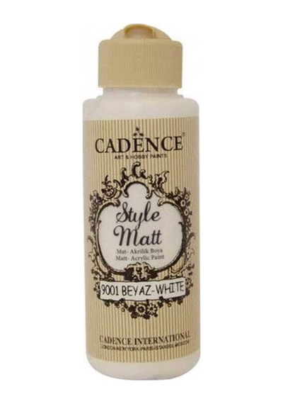 Style Matt Akrilik Boya 120 ml - Beyaz 9001