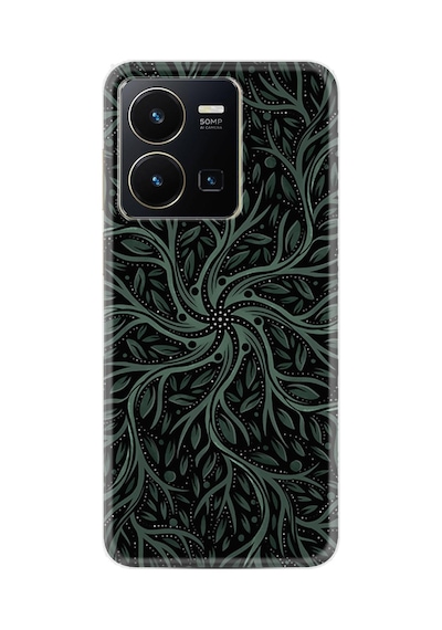 Vivo Y36 Kılıf Silikon Desen Özel Seri Sarmaşıklar 1675