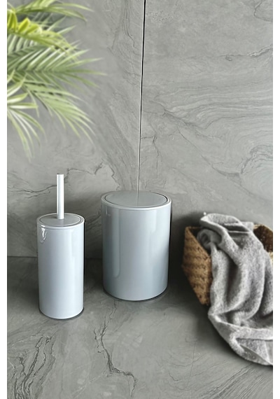 Prima Nova Flores 2'li Banyo Seti - Gri Gri