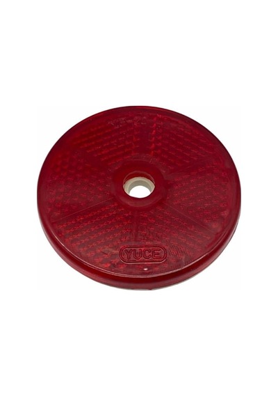 Yuvarlak Reflektör Delikli Kırmızı 60 Mm