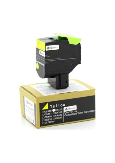 Tonerturk Lexmark 80C8Sy0 Sarı Uyumlu Toner / Cx310 / Cx410 / Cx510