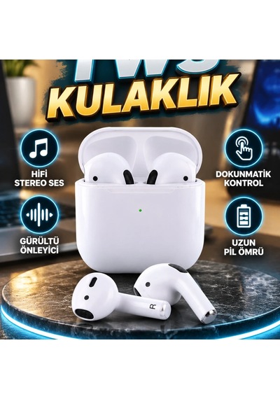 İphone 11 12 13 14 15 Uyumlu Tws Bluetooth Kulaklık Hifi Stereo, Gürültü Önleyici, Dokunmatik Kont 00