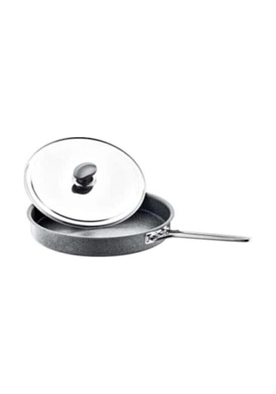 Oms Oms 3222/34 Kızartma Tavası Metal Kapak Kahverengi 34x5 Cm 4 Lt.