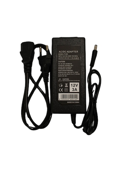 IP20 12 Volt 3 Amper Plastik Kasa Masa Tipi Laptop Tipi Adaptör