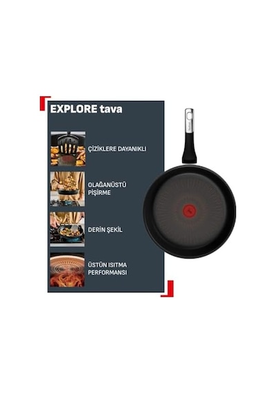 Explore Fusion Core 9x Tava -24 Cm Açık Bakır
