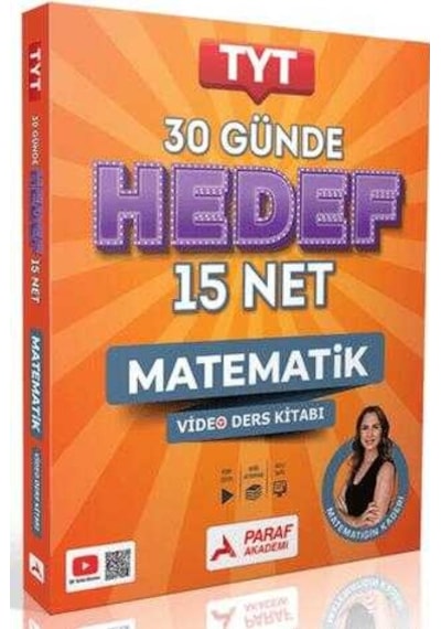 Paraf Akademi Tyt 30 Günde Hedef 15 Net Matematik Video Ders Kitabı