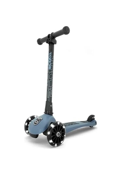 Led Aydınlatmalı Çelik Scooter Açık Füme - Füme - Kahverengi