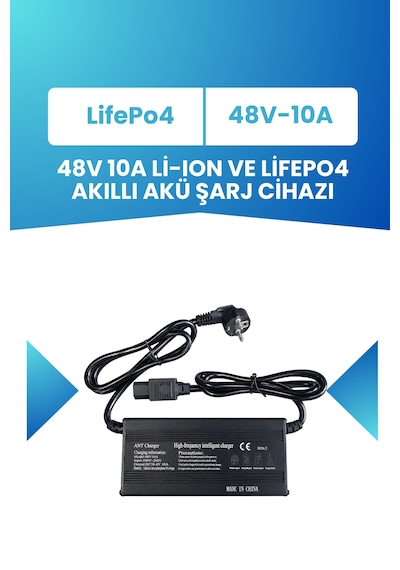 48v Lifepo₄ Batarya İçin 58.4v 10a Uzun Ömürlü Akıllı Şarj Cihazı