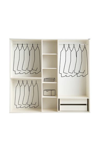 Pema Home Elegance %100 Mdf Membran 5 Kapaklı Dolap Gardırop Aytaşı