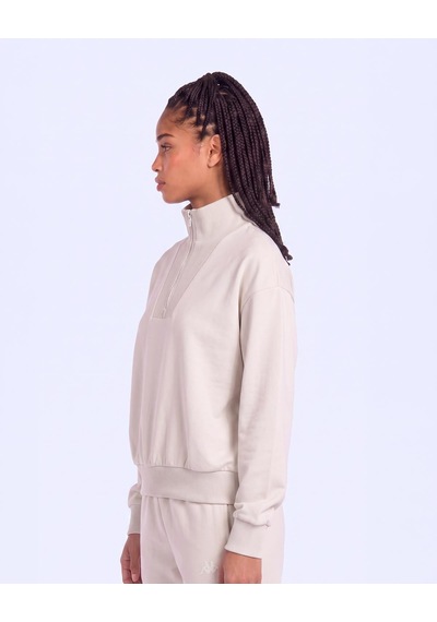 Kappa İleria Tur Kadın Bej Oversize Sweatshirt