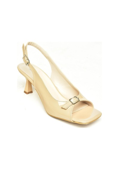 Fox Shoes S282082108 Ten Rugan Kalın Topuklu Kadın Ayakkabı Ten
