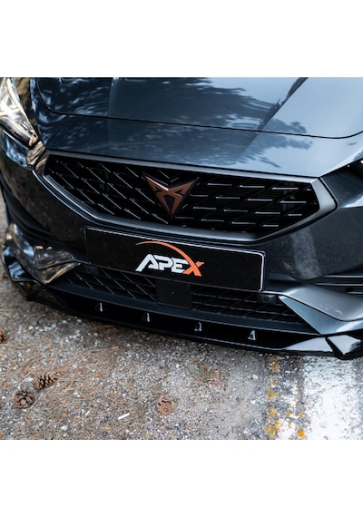 Cupra Leon 2020-2024 Makyajsız Ön Tampon Eki Lip Piano Black