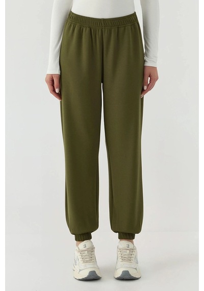 Hiccup Esnek Bel Modal Touch Jogger Pantolon Haki
