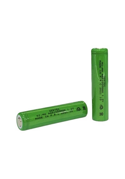 1.2v 1000 Mah - Aaa - Ni-mh Şarjlı Pil - Başsız / Flat Head
