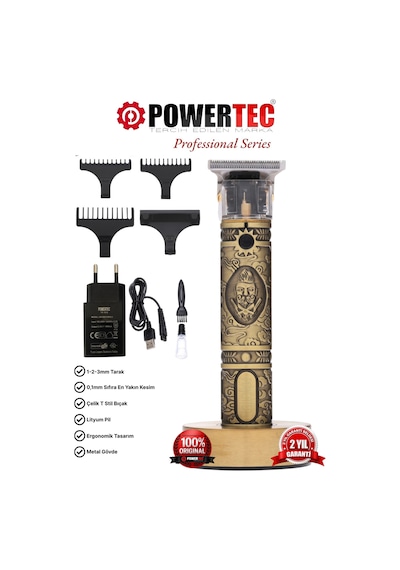 Powertec TR-1818 Sakal Ense Çizim Tıraş Makinesi
