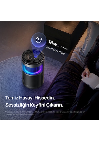 Air Purifier 530as Akıllı Hava Temizleyici, Hepa Filtre, Pm2.5 Lazer Sensör, 18 Db, 90 M², Rgbıc Işık, Pet Care, App Kontrollü Siyah