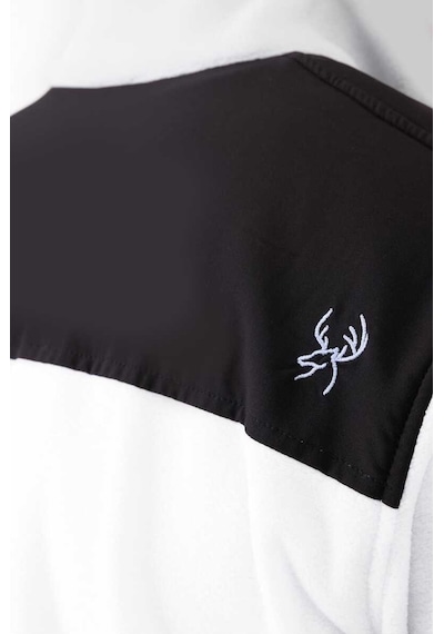 2as Cliff Erkek Parçalı İnce Polar Sweatshirt Beyaz