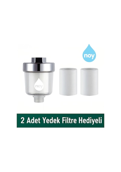 Duş Başlığı Filtresi Klor Ve Kireç Önleyici Su Arıtma Cilt Ve Saç Koruyucu Noy