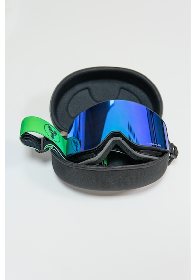 Profesyonel Kayak / Snowboard Gözlüğü Mıknatıslı Model Yeşil