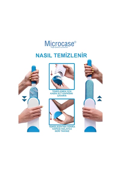 Microcase 2'li Kedi-Köpek Tüy Toplama Fırça Seti - AL3178