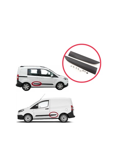 Sağ Sol Arka Sürgü Kapı Bandı Ford Transit Courier 2014-2023 İçin Standart