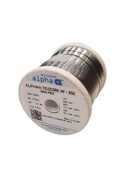 Alpha Hf-850 Kurşunlu Lehim Teli 63/37 0.75Mm